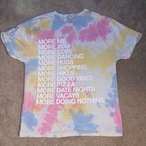 Tie dye print tee